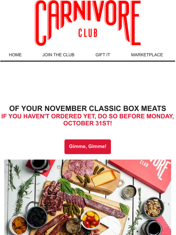 Carnivore Club.coDried Cured MeatoftheMonth Cl MEAT the November