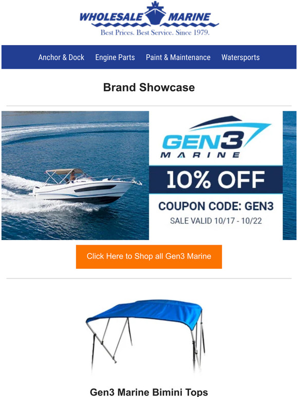 Wholesale Marine Gen3 Marine Brand Spotlight Milled