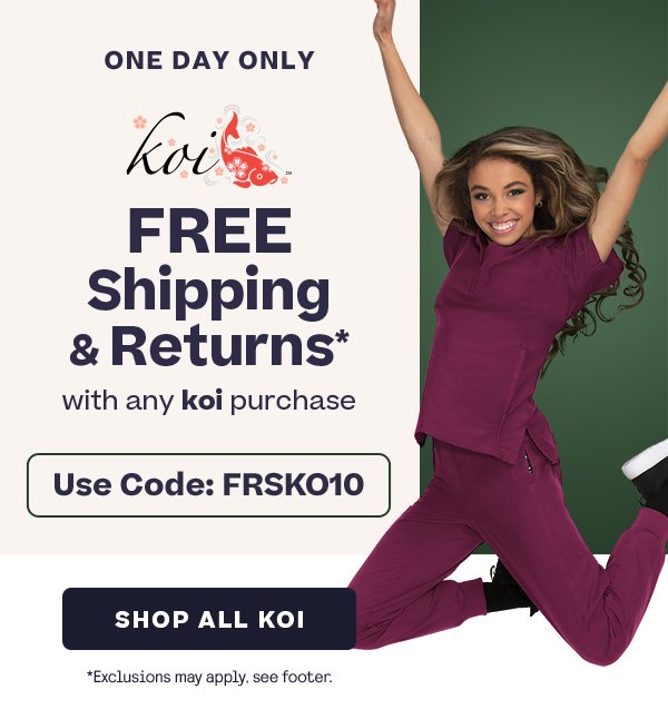 Koi Free Shipping & Returns