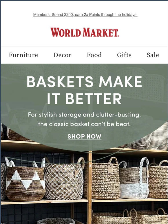 Cost Plus World Market 10 smart ways to use baskets 🧺 Milled