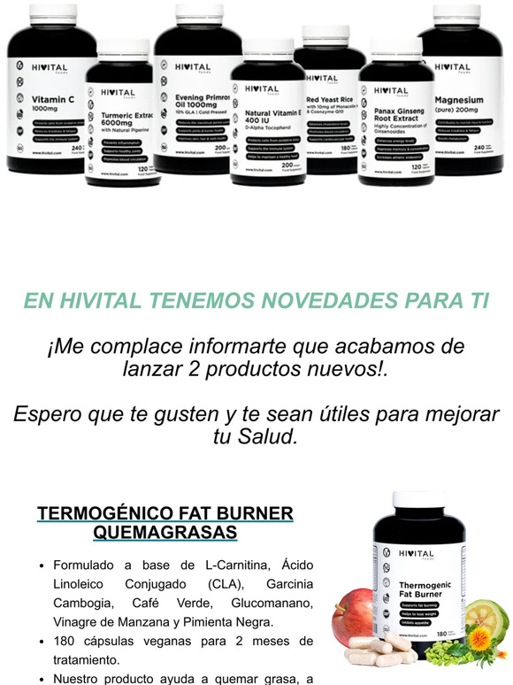 ¡NUEVO Lanzamiento! Termogénico y Nueva Levadura de Arroz Rojo