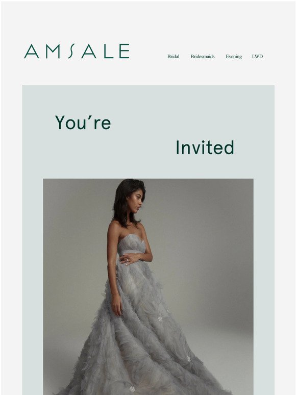You're Invited - Be the First to Experience AMSALE's Fall 2023 Collection