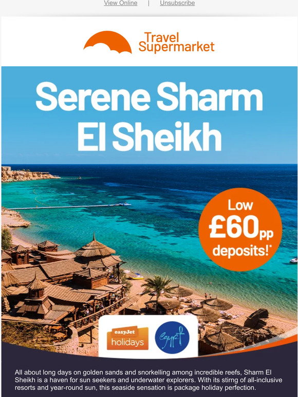 TravelSupermarket Escape to Egypt with easyJet holidays 🛫 Milled