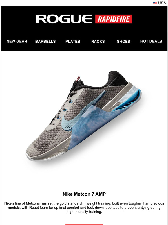 Rogue Fitness Just Launched Nike Metcon 7 AMP Nike Brasilia Training Shoe Bag Milled