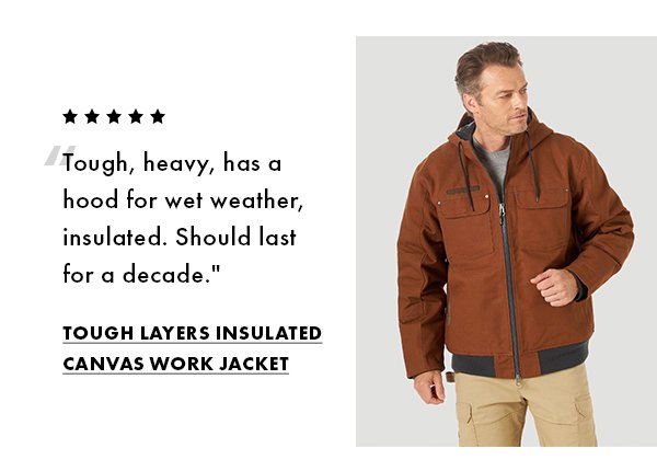Tough Layers Insulated Canvas Work Jacket