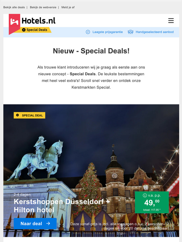 💥 NIEUW: Special Deals! 🎄 6x magische KERSTMARKTEN