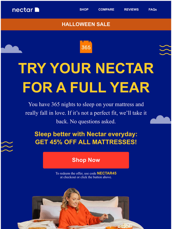 Nectar Sleep Sleep on your Nectar 365 nights, worryfree 😍 Milled