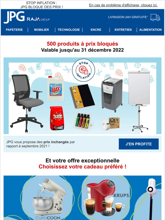 [Prix Bloqués] sur + de 500 produits et 8 cadeaux au choix
