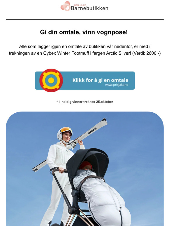 Gi din omtale, vinn vognpose!😀