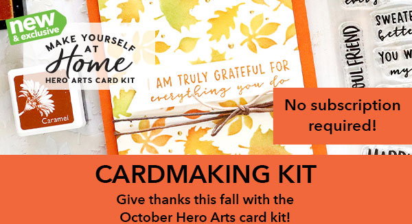 October Hero Arts card kit.