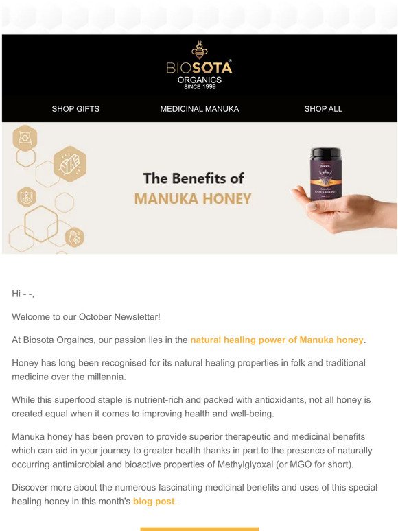🍯✨ The Benefits of Manuka Honey