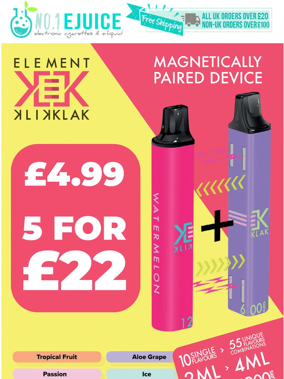 A new kind of disposable... Introducing Klik Klak