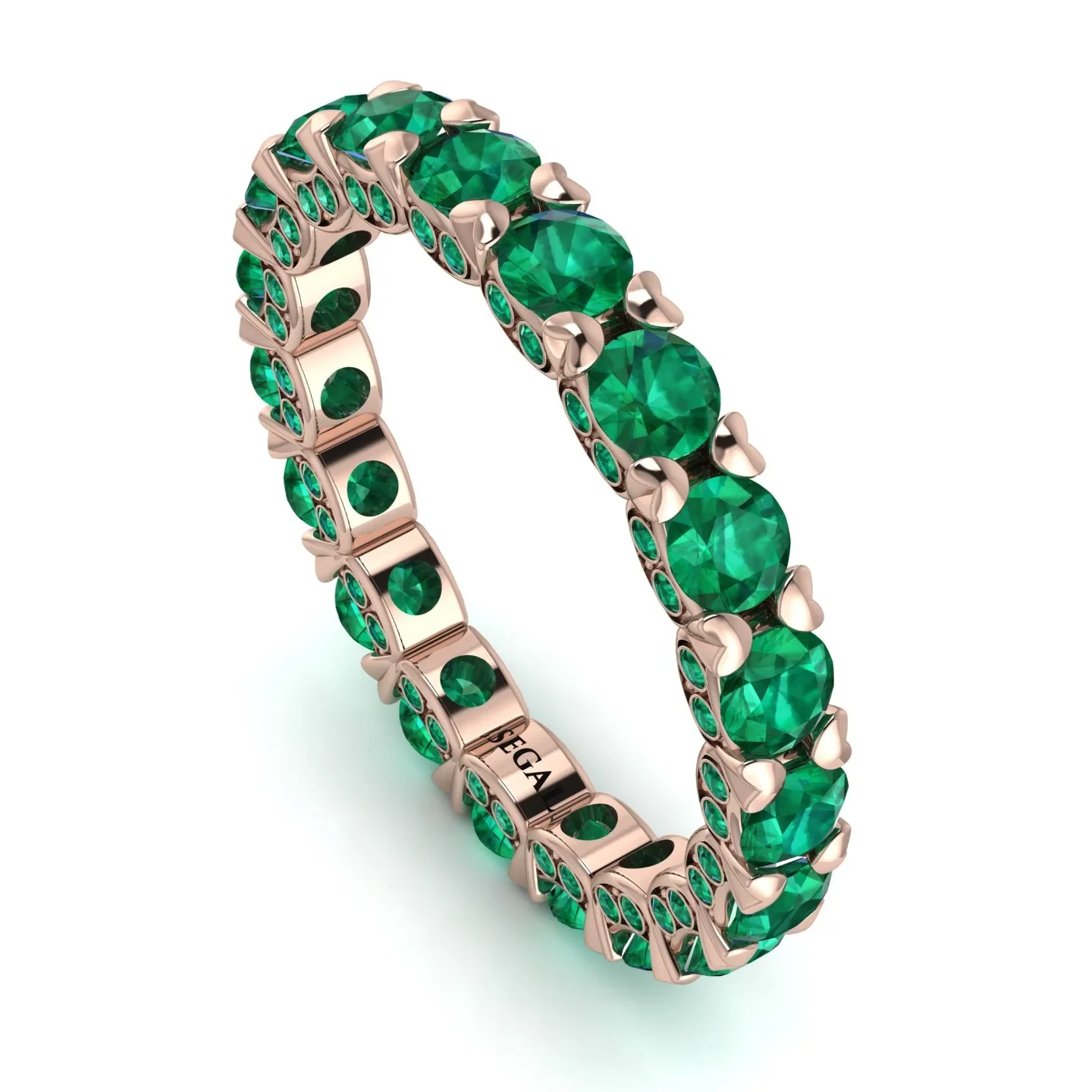 Image of Glamorous Emerald Eternity Ring - Paige No. 20