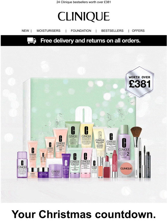 Clinique UK Have you heard? Our Advent Calendar is back Milled