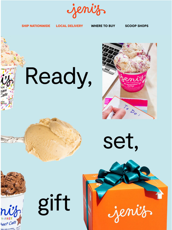 Jeni's Ice Creams Corporate gifting holiday menu is live! Milled