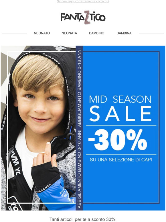 -30% ed è subito MID SEASON SALE!