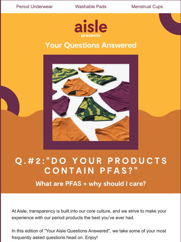“Do Aisle products contain PFAS?” - YQA #2