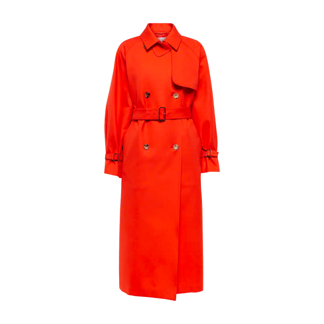 Red Egemone Trench Coat