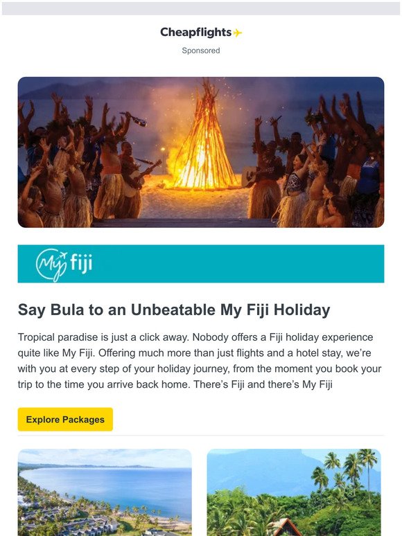 ON SALE NOW | Fiji Escapes from $989*