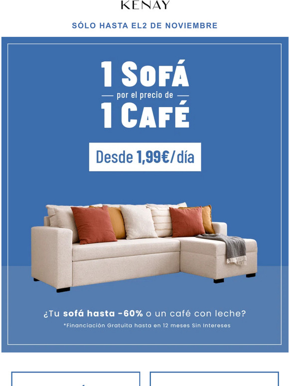 Kenay Home Un sofá por el precio de un café ☕️ Milled