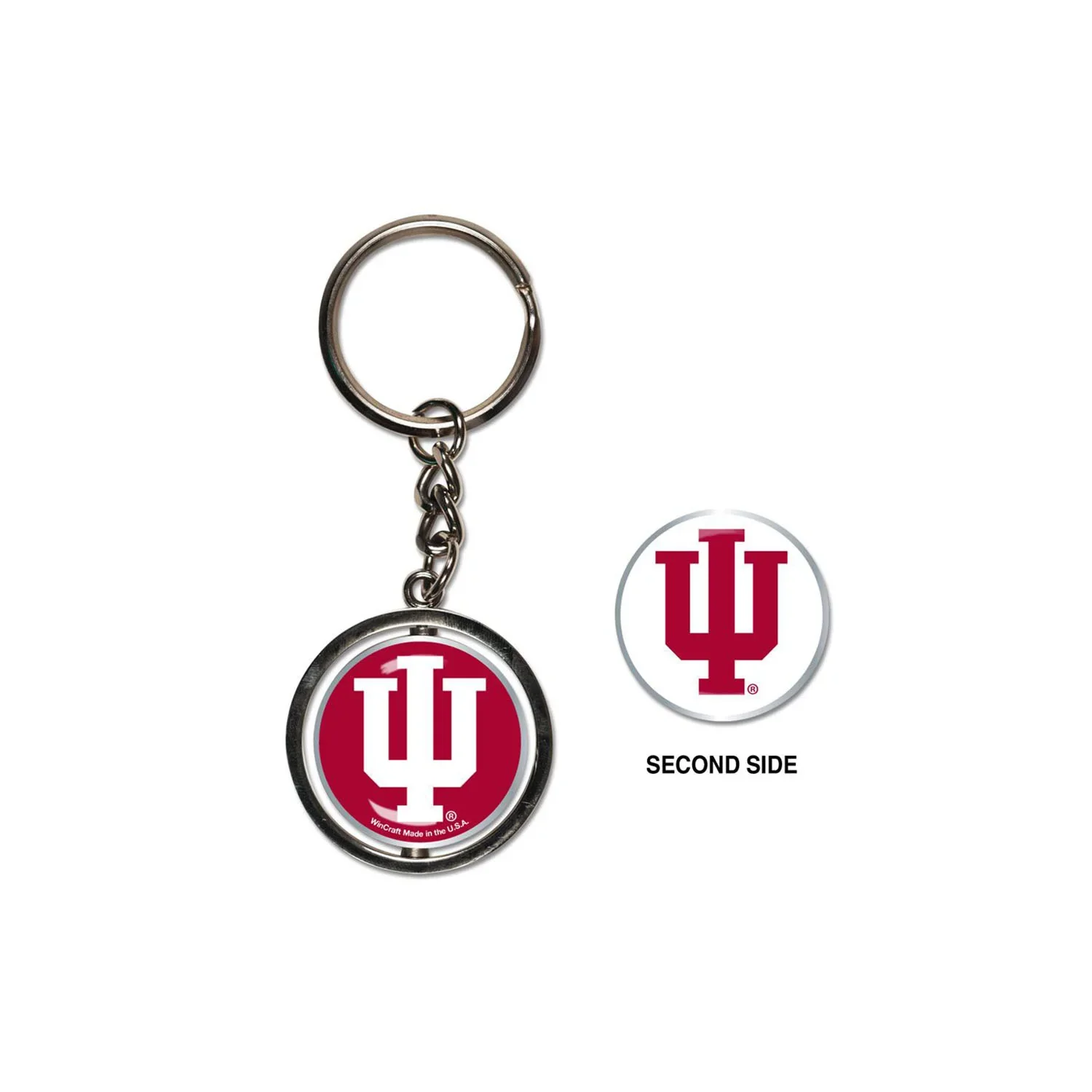 Image of Indiana Hoosiers Spinner Logo Keychain