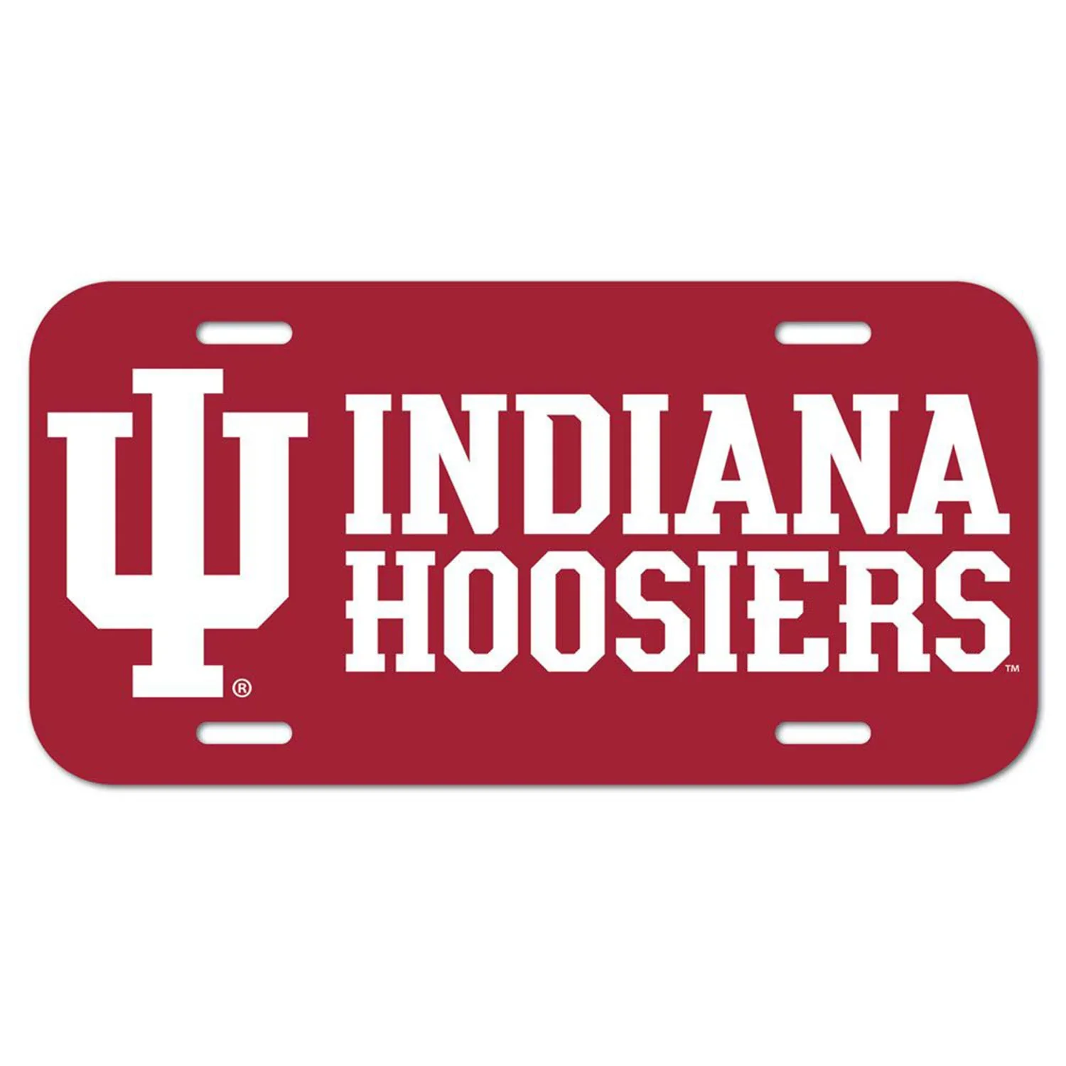 Image of Indiana Hoosiers Plastic License Plate