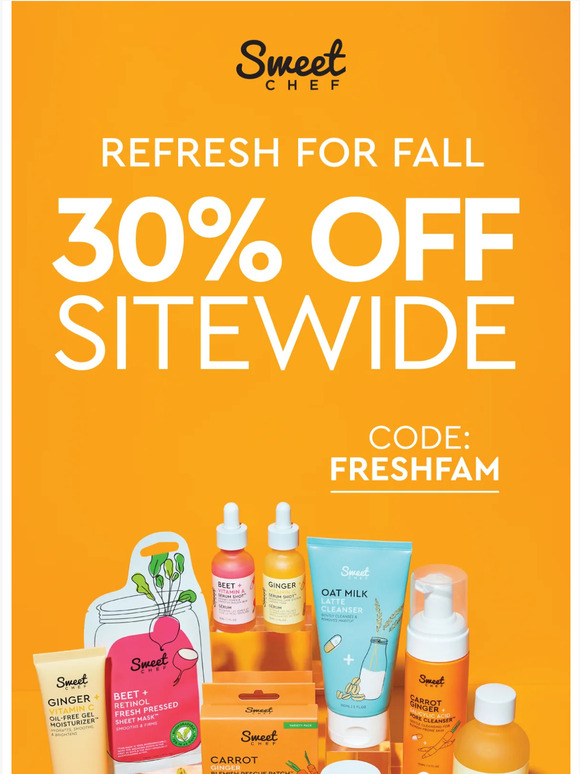 30% OFF (STARTS NOW)