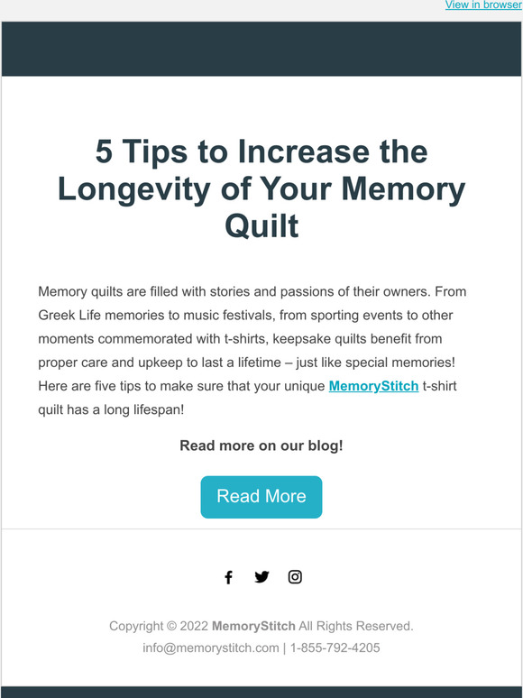 MemoryStitch Here are Five Tips to Increase Your Memory Quilt