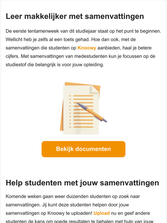 Tentamenweek samen met Knoowy