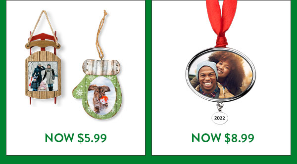 Ornaments as low as 3 dollars and 99 cents