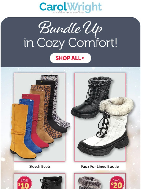 Carol Wright Gifts Keep Your Feet Warm this Winter Milled