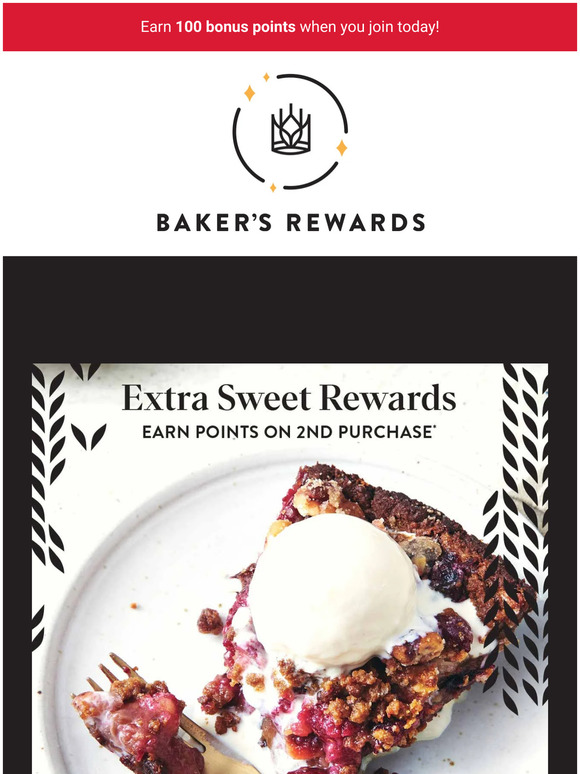 King Arthur Baking Company Baker's Rewards just got even sweeter. Milled