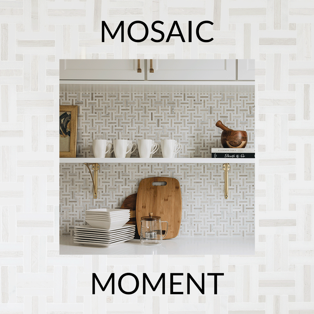 domino Mosaic tile is having a moment... Milled