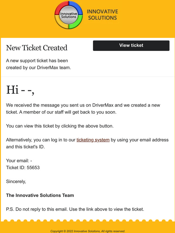 Ticket no. 55653 has been created