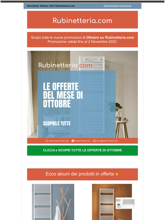 Scaldasalviette ad acqua ed elettrici in promozione 🔥
