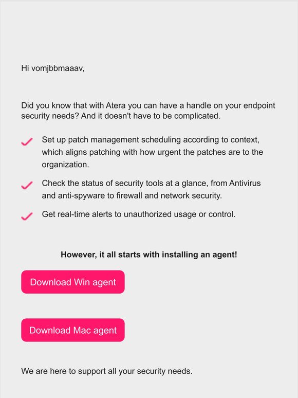 Atera's Network Discovery tool gives you the full picture