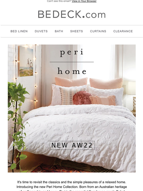 New AW 22! Get Cosy With New Peri Home!