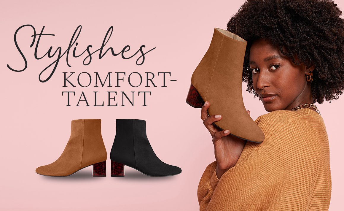 Stylishes Komfort Talent: Stiefelette Fancy Heel 