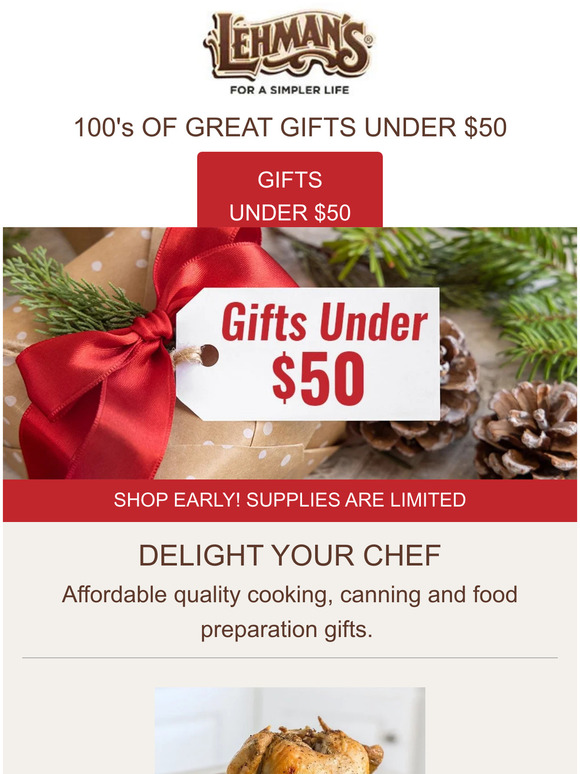 lehman's hardware & appliance Gifts Under 50 🎁 Milled