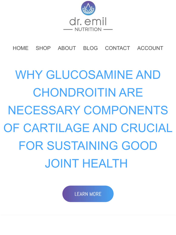Dr. Emil Nutrition What Does Glucosamine Chondroitin Do For Your Health? Milled