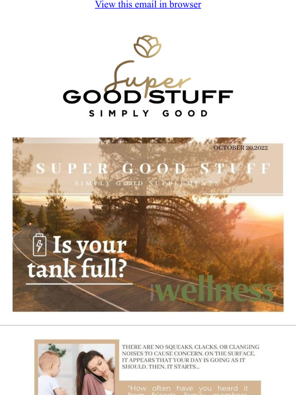 Super Good Stuff Newsletter