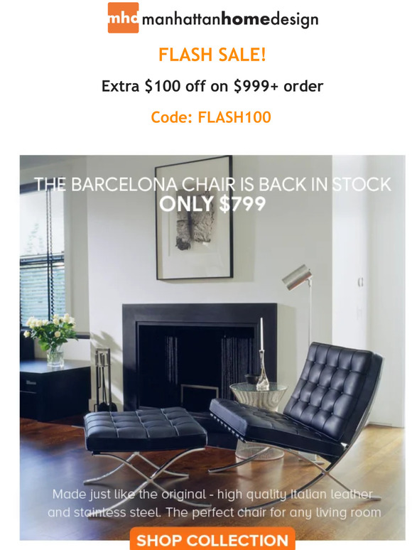 Manhattan Home Design 📢 Extra 100 off 👍 Milled