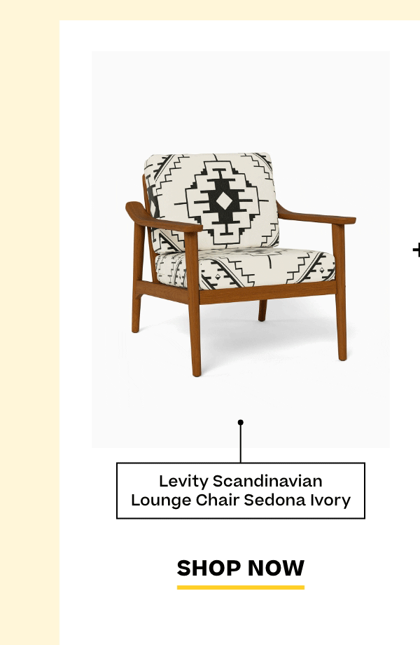 Levity Scandinavian Lounge Chair Sedona Ivory