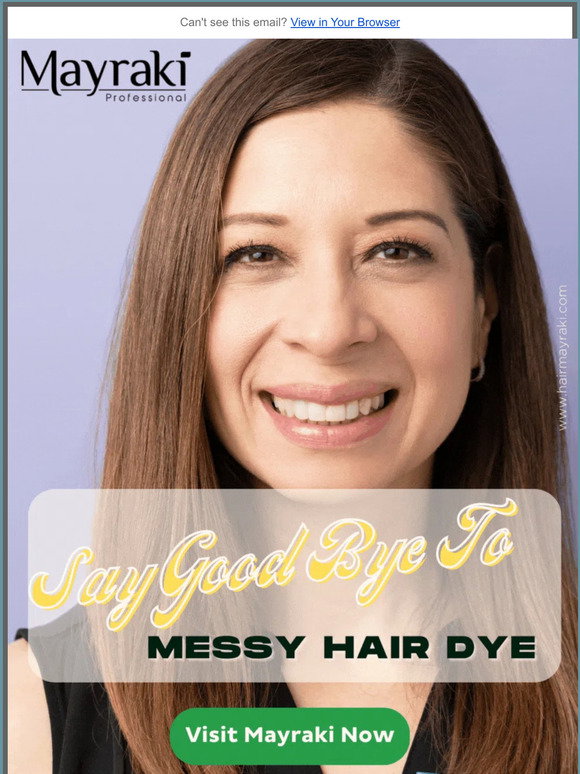 hair mayraki 🤩No More Messy Hair Dye New, Safe and Effective Way of