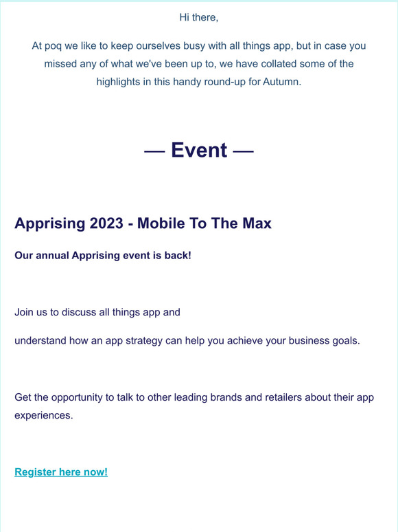 Your Poq Round-Up Newsletter | Events, Insights, News, and More...