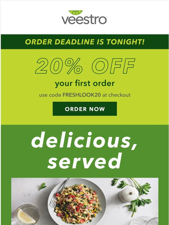 🕰️ 20% OFF time-saving meals ends soon!