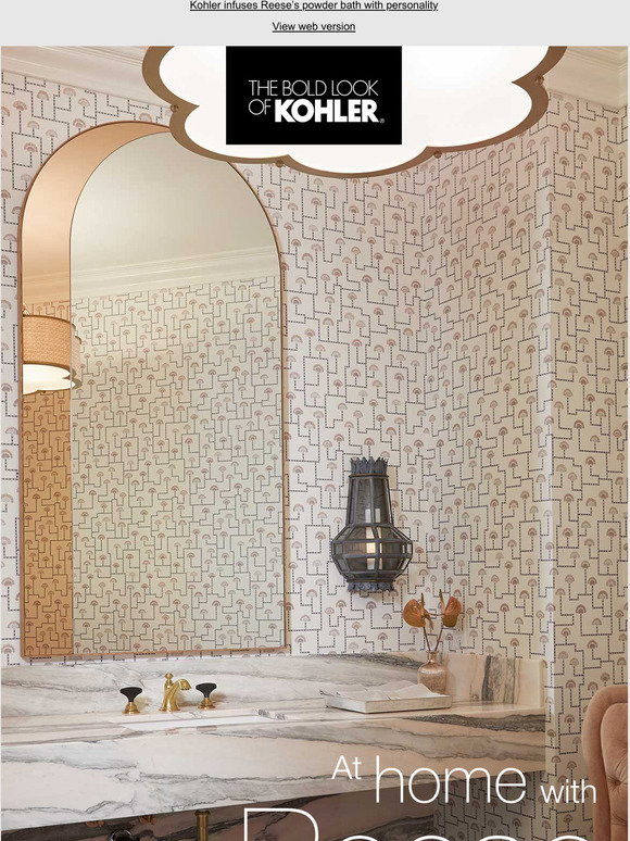 Kohler: At Home With Reese Witherspoon: All About Her Powder Room | Milled