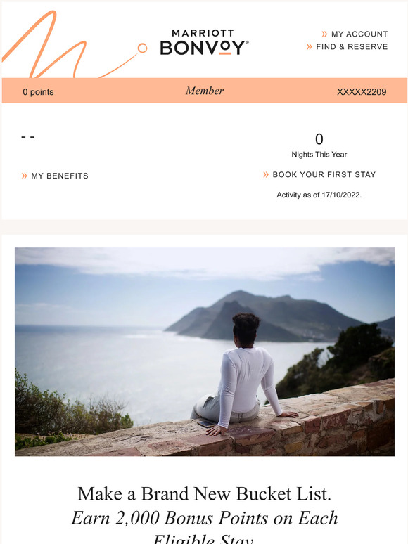 Your Marriott Bonvoy Account Update: Special Offers, Benefits & More
