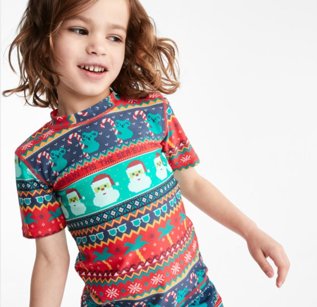 Kids’ Christmas rash vest Sizes: 1-9 $12.