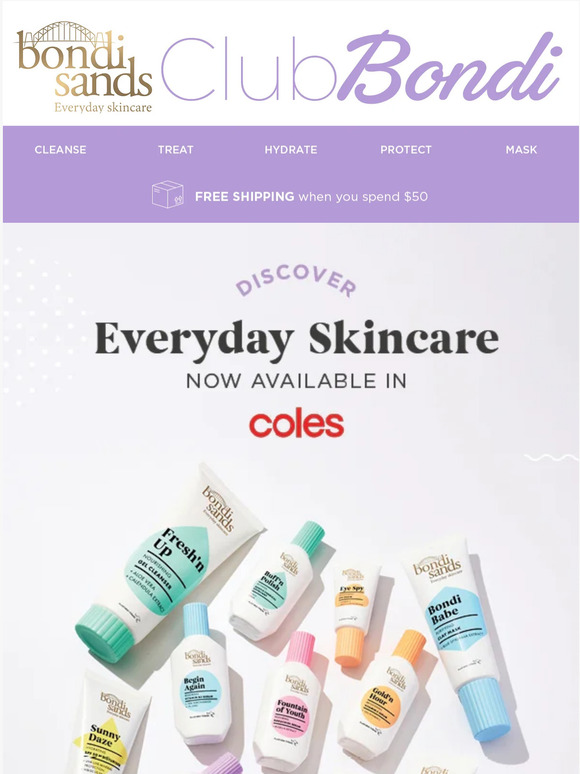 Bondi Sands Everyday Skincare Now Available In Coles 💜 Milled